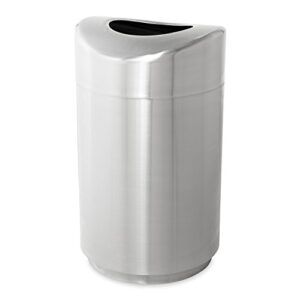 Rubbermaid Commercial Executive Series Eclipse Open Top Trash Can, Stainless Steel, 30 Gallon, FGR2030SSPL