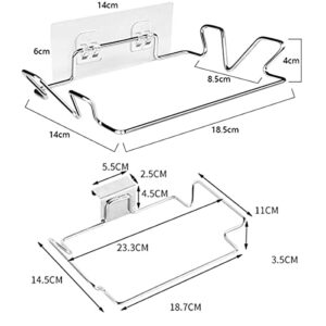 LUNCK Trash Bag Holder Racks, Metal Hanging Garbage Bags Rack, Stainless Steel Trash Bag Holder for Kitchen Cabinets(Hanging)