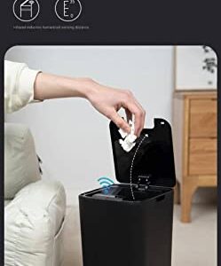 Intelligent Sensor Trash Can with Automatic Flip Cover Household Classification Kitchen Living Room Car Trash Can 12L