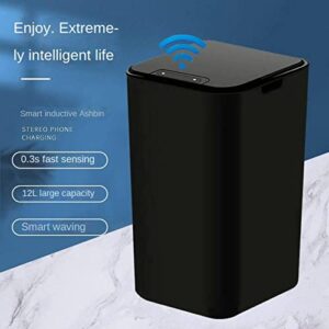 Intelligent Sensor Trash Can with Automatic Flip Cover Household Classification Kitchen Living Room Car Trash Can 12L