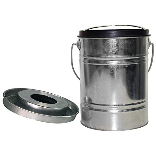 Kitchen Compost Bin Stainless Steel Gallon Kitchen Countertop Trash Bucket for Food Scraps Waste Pail with Inner Composter