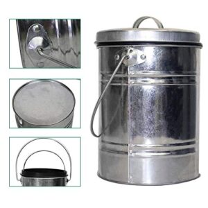 Kitchen Compost Bin Stainless Steel Gallon Kitchen Countertop Trash Bucket for Food Scraps Waste Pail with Inner Composter