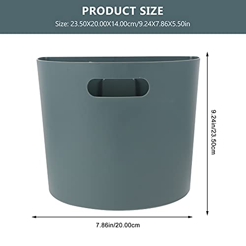 Cabilock Foldable Storage Box Wall Hanging Garbage Can Semicircle Wall Mounted Waste Bin Cabinet Door Trash Can Foe Home Kitchen Bathroom Trash Bin Small Compost Bin