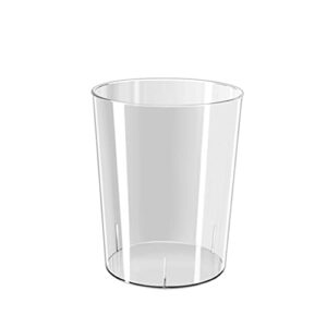 trash can thick trash can pet waste basket wear-resistant garbage can for bathroom, bedroom, home office, dorm 21.5×18.5×26.8 cm rubbish recycle bins (color : clear)