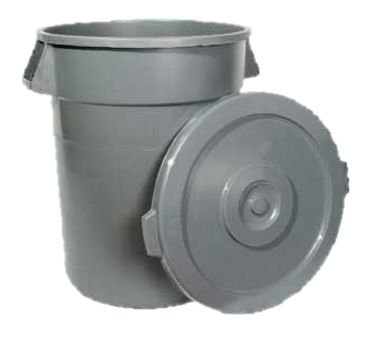 Winco PTCL-44 Lid For 44-Ga Trash Can, Grey - Trash Can Lids-PTCL-44