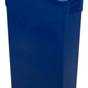 CFS 34202314 TrimLine Rectangle Waste Container Trash Can Only, 23 Gallon, Blue