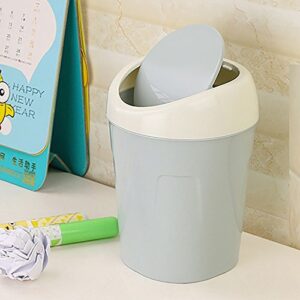 FORUU 2020 New Cute Kitchen Trash Can with Lid,Trumpet Desktops Creative Covered Living Room Mini Trash Can,Waste Basket,Small Trash Can,Best for Home Office Kitchen