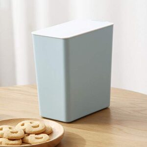 shlutesoy Mini Solid Color Desktop Dustbin Trash Can Kitchen Worktop Rubbish Holder Bin