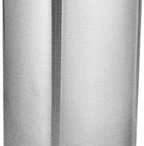 Casart Stainless Steel Trash Can with a Handle, Step Waste Bin with Inner Buckets and Hinged Lids, Perfect for Home and Office, 13.2 Gallon