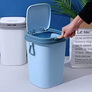 NC Nordic Style Trash can with lid Home Living Room Creative Toilet Kitchen Press Ring Covered Trash can