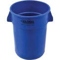 Global Industrial 44 Gallon Garbage Can, Blue