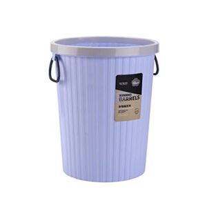 doitool office waste basket plastic trash basket round waste container kitchen waste bins garbage can for bathroom bedroom home office (purple) office trash cans