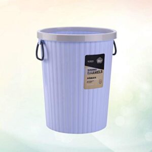 DOITOOL Office Waste Basket Plastic Trash Basket Round Waste Container Kitchen Waste Bins Garbage Can for Bathroom Bedroom Home Office (Purple) Office Trash Cans