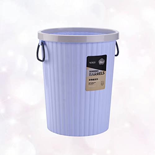 DOITOOL Office Waste Basket Plastic Trash Basket Round Waste Container Kitchen Waste Bins Garbage Can for Bathroom Bedroom Home Office (Purple) Office Trash Cans