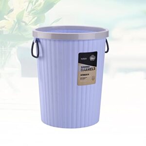 DOITOOL Office Waste Basket Plastic Trash Basket Round Waste Container Kitchen Waste Bins Garbage Can for Bathroom Bedroom Home Office (Purple) Office Trash Cans