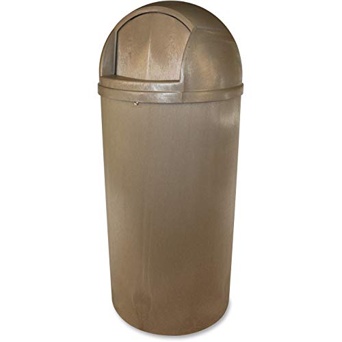 Impact Products 21-gal Bullet in/Outdr Waste Receptacle, Beige