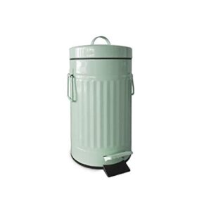 mgem trash can,garbage bin, retro mailbox form, decorative garbage bin, bar, hotel café, trash can, kitchen, bath, pedal type, dustbin (color : green)