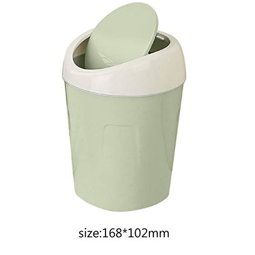 Qiningxia Plastic Desktops Mini Kitchen Living Room Trash Can Living Room Organizer Green