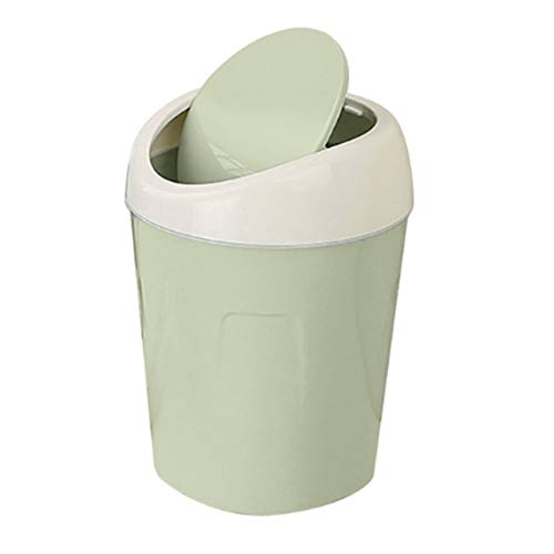 Qiningxia Plastic Desktops Mini Kitchen Living Room Trash Can Living Room Organizer Green