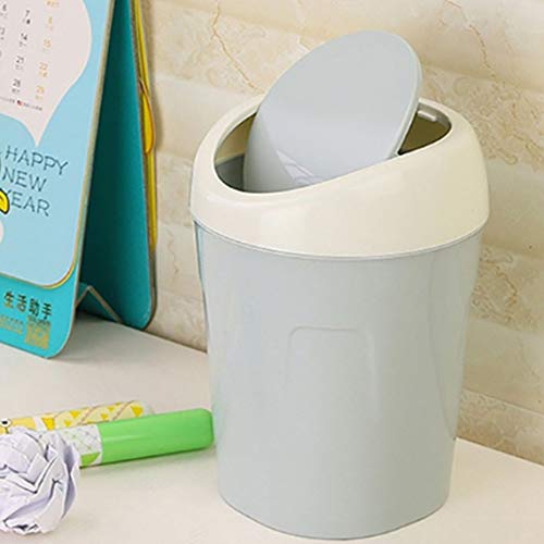 Qiningxia Plastic Desktops Mini Kitchen Living Room Trash Can Living Room Organizer Green