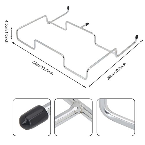 Trash Can- Trash Bracket Outdoor Trash Can Bracket Dustbin Cage Garbage Plastic Bag Holder Table Rack