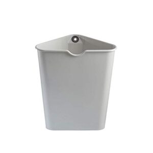 trash can hflove triangle kitchen plastic corner kitchen trash bin (grey)