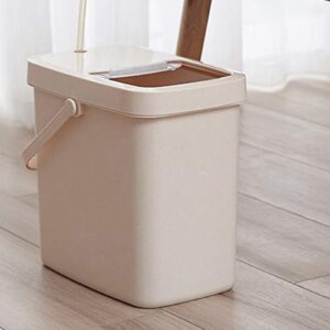 GUAPIHUO YLIJUN-LAJTO Waste Bins, 7L Waste Bin Tea Residue Pressing Cover Dustbin Trash Office Tea with Lid Filter Drainage Can Set Bucket Dispenser