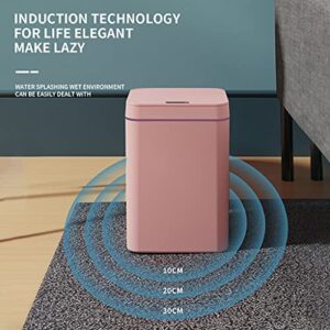 WEYCNCRIUF Smart Trash Can, 16L/4.22 Gallon Automatic Touchless Intelligent Induction Motion Sensor Trash Can Garbage Can Waste Bin with Lid for Kitchen Bedroom Bathroom Office