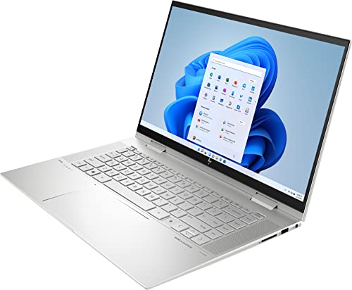 HP 2022 Newest Envy x360 2-in-1 15.6" Touchscreen Laptop, Intel Core i5-1155G7, Intel Iris Xe Graphics, 8GB DDR4 RAM, 256GB PCIE SSD, Fingerprint, Backlit Keyboard, Stylus Pen, Win 11 Home, Silver