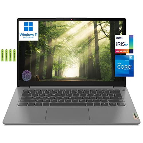 Lenovo IdeaPad 3 14" FHD Business Laptop Computer [Windows 11 Pro], Intel 4-core i7-1165G7, 20GB RAM, 1TB PCIe SSD, Intel Iris Xe Graphics, Fingerprint Reader, Wi-Fi 6, Blutooth 5.1, HDMI, w/Battery