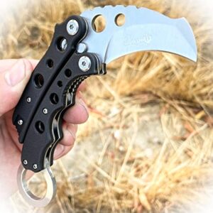 new survival camping hunting folding karambit blade tactical claw pocket knife g10 camping outdoor pro tactical elite knife blda-0769