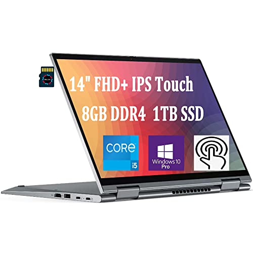 Lenovo ThinkPad X1 Yoga Gen 6 2-in-1 Laptop I 14" FHD+ IPS 400nits Touchscreen I 11th Gen Intel 4-Core i5-1135G7 (>i7-10510U) I 8GB DDR4 1TB SSD I Fingerprint Pen Dolby Win10 Pro + 32GB MicroSD Card