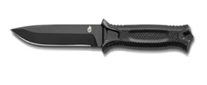 gerber strongarm fixed blade knife with fine edge – black