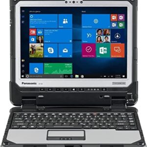 Toughbook Panasonic CF-33, Intel i5-7300U, 12" QHD Touch-Digitizer, 16GB RAM, 512GB SSD, Infrared Webcam, GPS, 4G LTE, 2D Barcode Reader, Fingerprint Reader, Premium Keyboard, Win 10 Pro (Renewed)