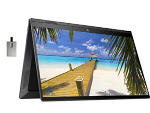 hp 2022 envy x360 2-in-1 15.6″ touchscreen laptop, amd ryzen 7 5825u, 64gb ram, 2tb pcie ssd, amd radeon graphics, true vision 5mp ir camera, backlit keyboard, win 11, black, 32gb usb card