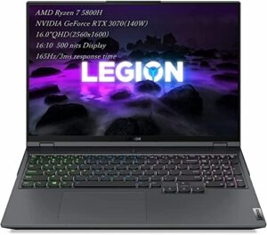newest lenovo legion 5 pro gen 6 gaming laptop, octa-core amd ryzen 7 5800h, 16.0″ qhd (2560×1600) ips 165hz display, nvidia geforce rtx 3070(140w), type-c, w/ accessories (64gb ram | 2tb pcie ssd)