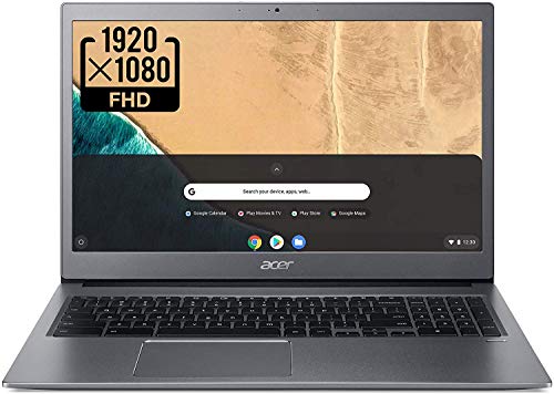 Acer Chromebook 715, Intel Core i3-8130U, 15.6" Full-HD 1080p Screen, 4GB DDR4, 128GB eMMC - CB715-1W-35ZK, Steel Gray