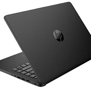 HP Stream Laptop, 14" HD Display, Intel Celeron N4120 Processor, 8GB Memory, 128GB Storage (64GB eMMC + 64GB Card), Webcam, HDMI, Wi-Fi, USB-C, Windows 11 Home, Jet Black, JVQ MP