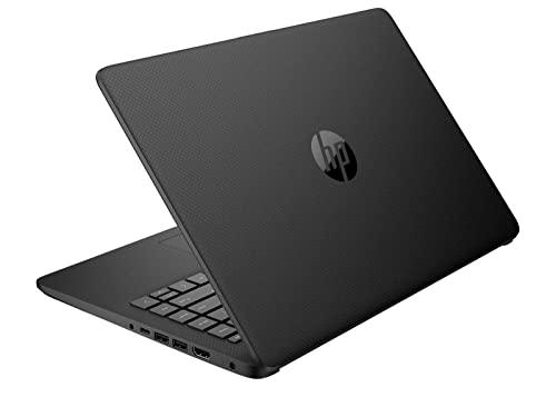 HP Stream Laptop, 14" HD Display, Intel Celeron N4120 Processor, 8GB Memory, 128GB Storage (64GB eMMC + 64GB Card), Webcam, HDMI, Wi-Fi, USB-C, Windows 11 Home, Jet Black, JVQ MP