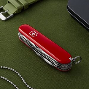 Victorinox Swiss Army Multi-Tool, Fieldmaster Pocket Knife, Red