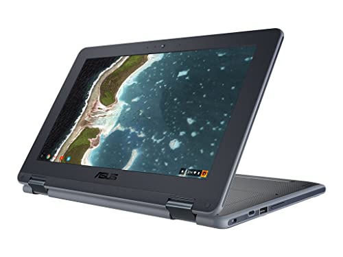 ASUS Flip C213SA 11.6" Touchscreen Chromebook, Intel Celeron, 4GB RAM, 32GB eMMC, Chrome OS (Renewed)