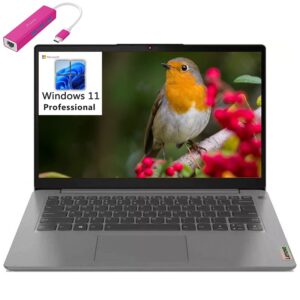 lenovo ideapad 3 14″ fhd business laptop, intel quad-core i5-1135g7 (beat i7-1065g7), 12gb ddr4 ram, 512gb pcie ssd, wifi 6, bluetooth 5.1, fingerprint reader, grey, windows 11 pro, ipuzzl type-c hub