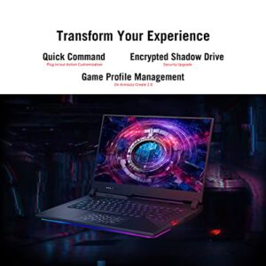 ASUS ROG Strix Scar 15 Gaming Laptop, 15.6" 300Hz IPS Type FHD Display, NVIDIA GeForce RTX 3080, AMD Ryzen 9 5900HX, 16GB DDR4, 1TB SSD, Opti-Mechanical Per-Key RGB Keyboard, Windows 11, G533QS-DS94