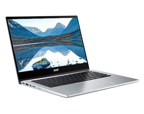 Acer 2022 Convertible 2-in-1 Chromebook-14inch Frameless FHD IPS Touchscreen, Ryzen 3 Up to 3.35GHz, 4GB Ram, 64GB SSD, Backlit Keyboard, 6th Gen WiFi, Metal Chassis, Chrome OS(Renewed) (Dale Silver)