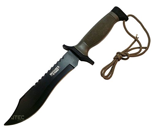 Tactical Bowie Survival Hunting Knife 12 Inch Military Combat Fixed Blade Jvr57