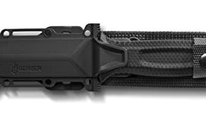 GERBER StrongArm Fixed Blade Knife with Serrated Edge - Black