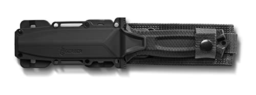 GERBER StrongArm Fixed Blade Knife with Serrated Edge - Black