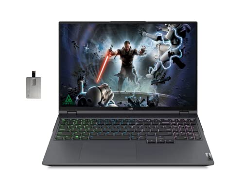 2022 Lenovo Legion 5 Pro 16'' QHD 165Hz Gaming Laptop, AMD Ryzen 7 5800H, 64GB RAM, 2TB PCIe SSD, NVIDIA GeForce RTX 3070, Backlit Keyboard, 720P Webcam, Black, Windows 11 Home, 32GB USB Card Gray