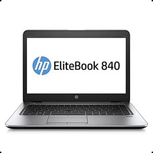 hp elitebook 840 g3 laptop 14-inch hd display, intel core i5-6200u 2.3ghz, 256gb ssd, 16gb ddr4 ram, webcam, wifi, windows 10 pro (renewed)