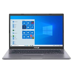 Asus VivoBook 14 Thin and Light Laptop, 14'' FHD IPS Display, 11th Gen Core i3-1115G4, 8GB DDR4 RAM, 256GB PCIe SSD, USB-C, HDMI, Backlit Keyboard, Fingerprint Reader, WiFi, Webcam, Win 11 Slate Grey